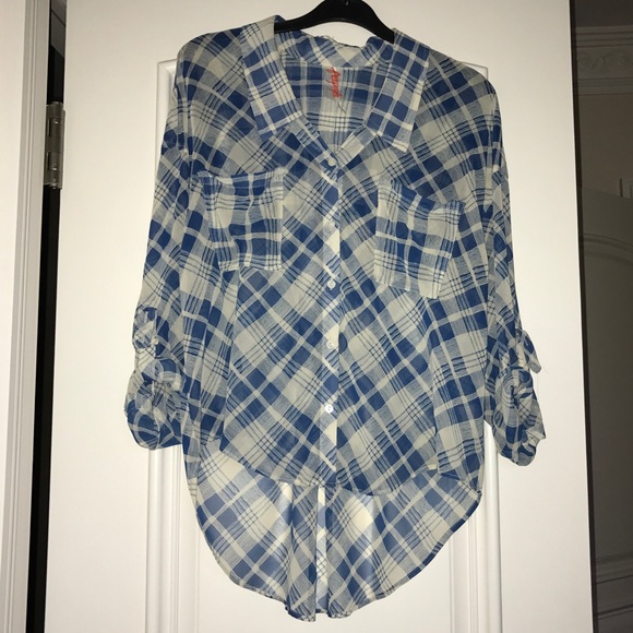 COPY - Free People sheer button down top - Picture 5 of 6